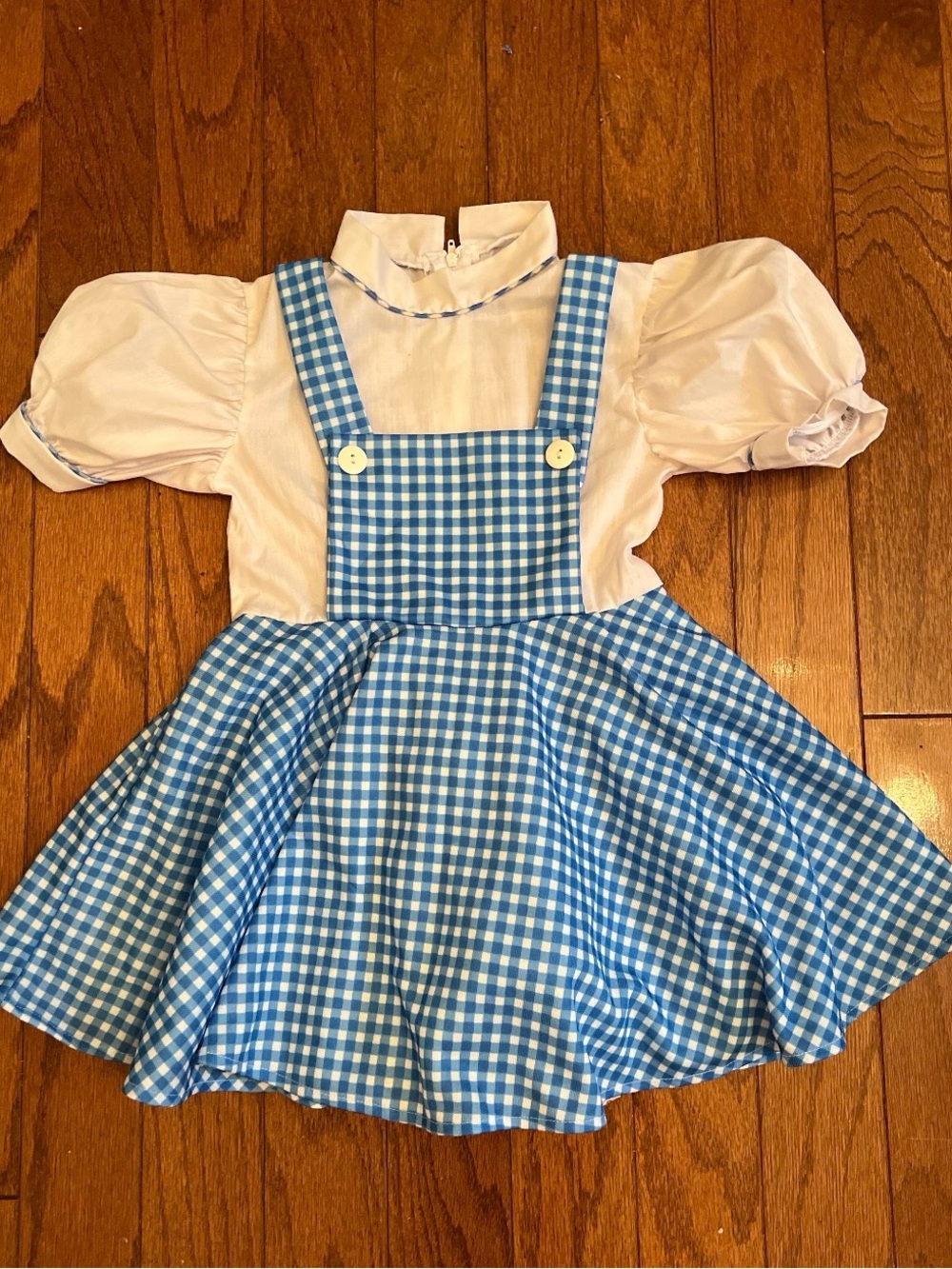 Wizard of Oz Dorothy Costume Dress Girls 4/5 Blue Gingham Halloween